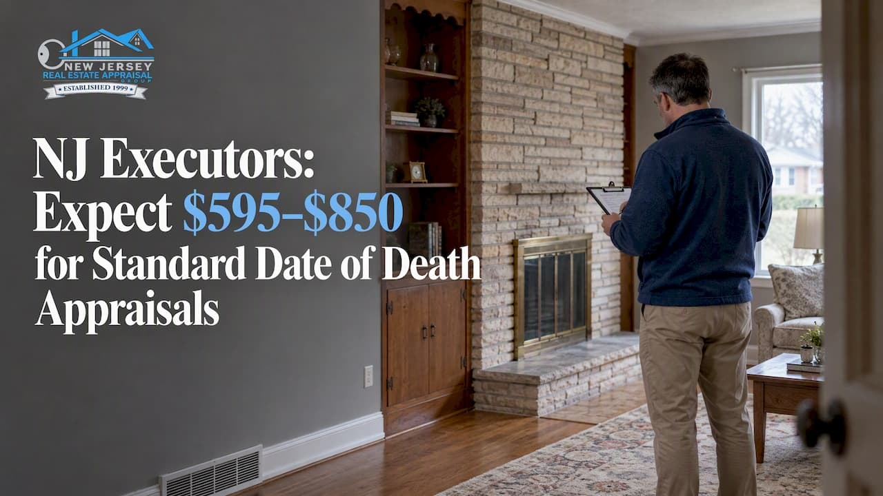 NJ Executors: Expect $595–$850 for Standard Date of Death Appraisals