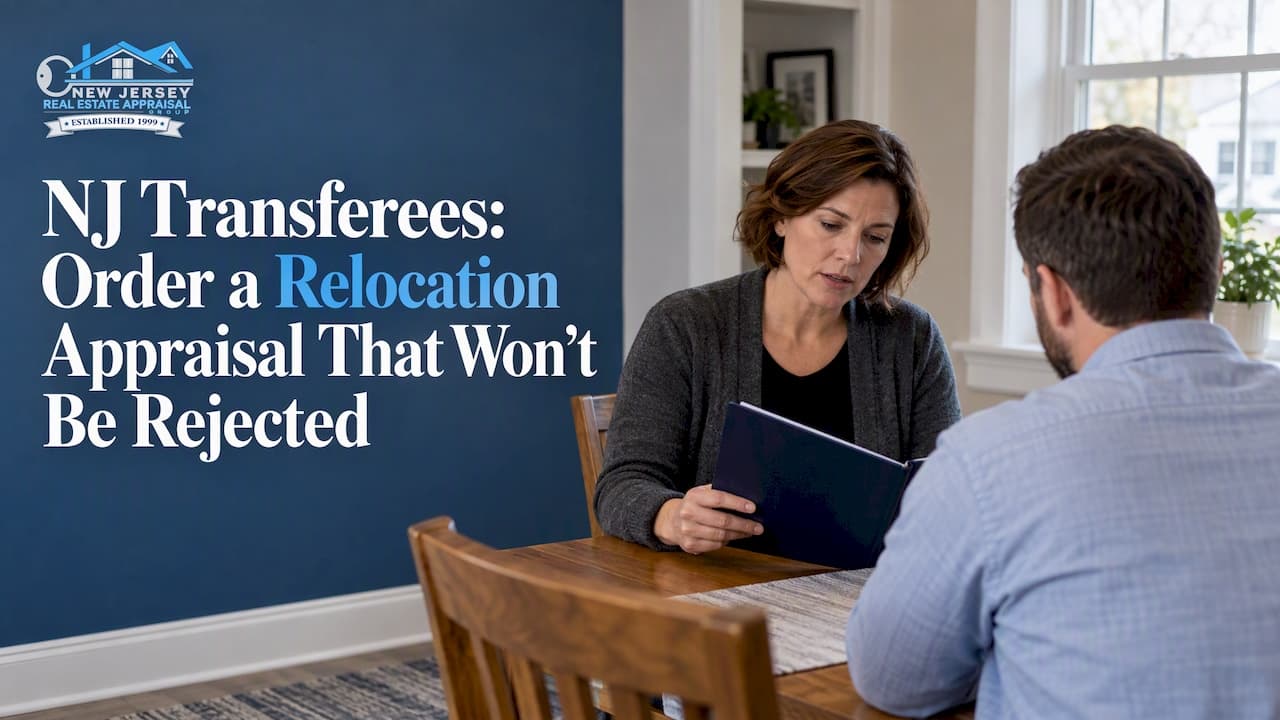 NJ Transferees: Order a Relocation Appraisal That Won't Be Rejected