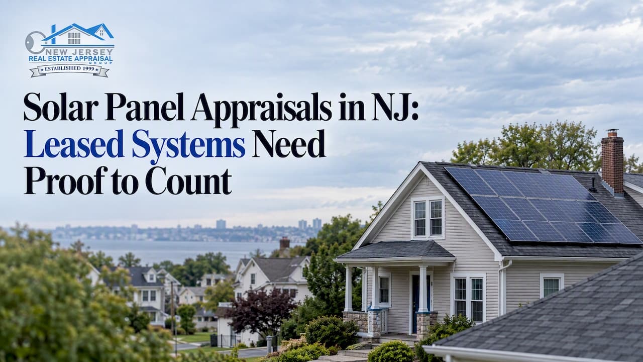 Solar Panel Appraisals in NJ: Leased Systems Need Proof to Count