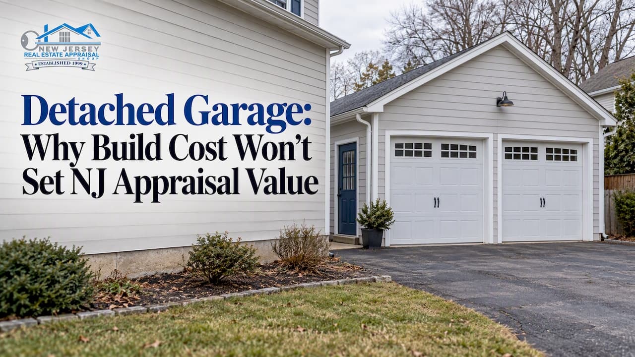 Detached Garage: Why Build Cost Won’t Set NJ Appraisal Value